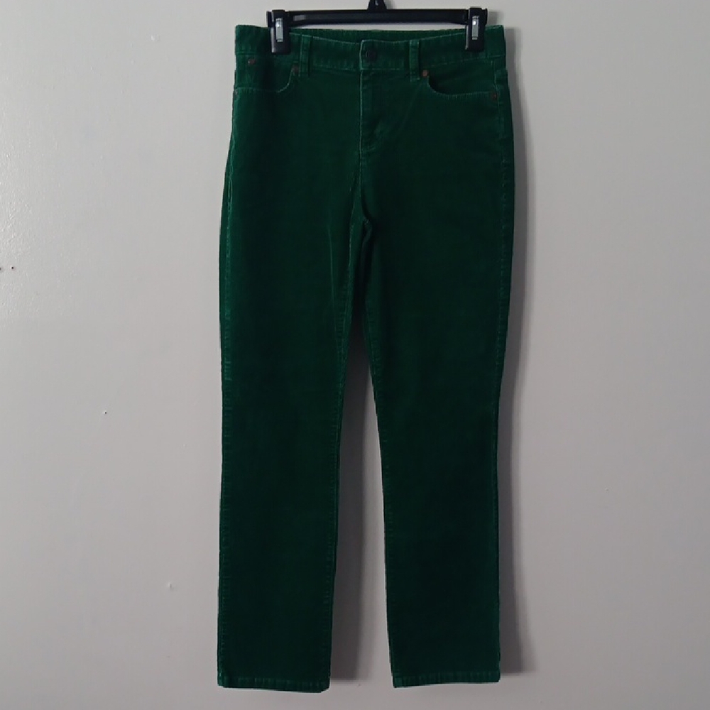 Talbots Hertiage Green Corduroy Pants #3493